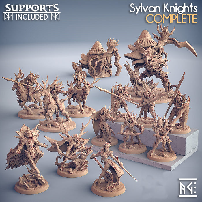 Sylvan Knight Miniatures (Full Set) | Fantasy D&D Miniature | Artisan Guild