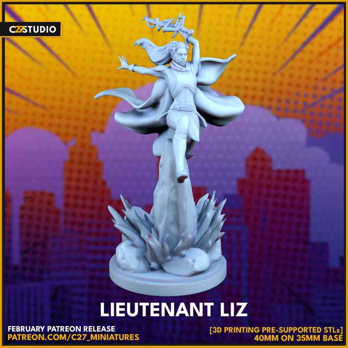 Lieutenant Liz | Heroes | Sci-Fi Miniature | C27 Studio