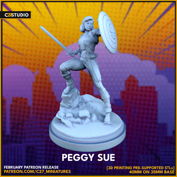 Peggy Sue | Heroes | Sci-Fi Miniature | C27 Studio