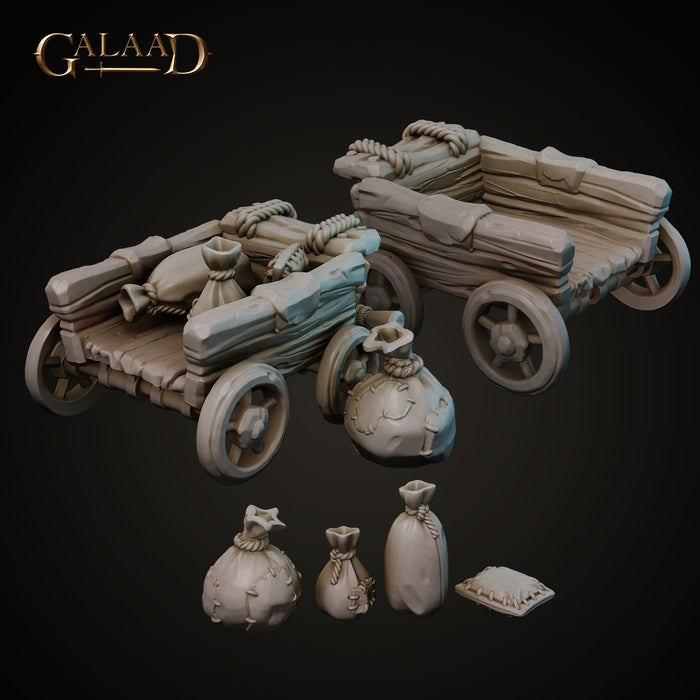 Bandit's Cart | Bandits Crew | Fantasy Miniature | Galaad Miniatures