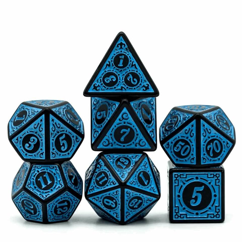 Celestial Runes | Soft Edge Dice | Acrylic | 7 Piece Set