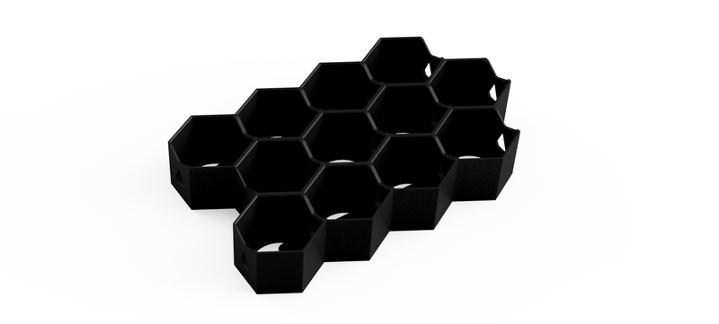 Citadel Paint Storage for 40k: 32mm Hex Wall & Desk Organiser (MODULAR)