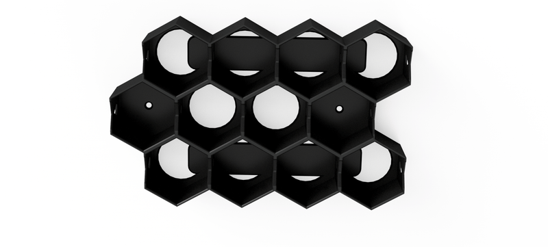 Citadel Paint Storage for 40k: 32mm Hex Wall & Desk Organiser (MODULAR)