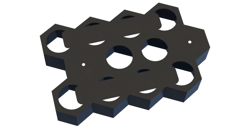 Citadel Paint Storage for 40k: 32mm Hex Wall & Desk Organiser (MODULAR)