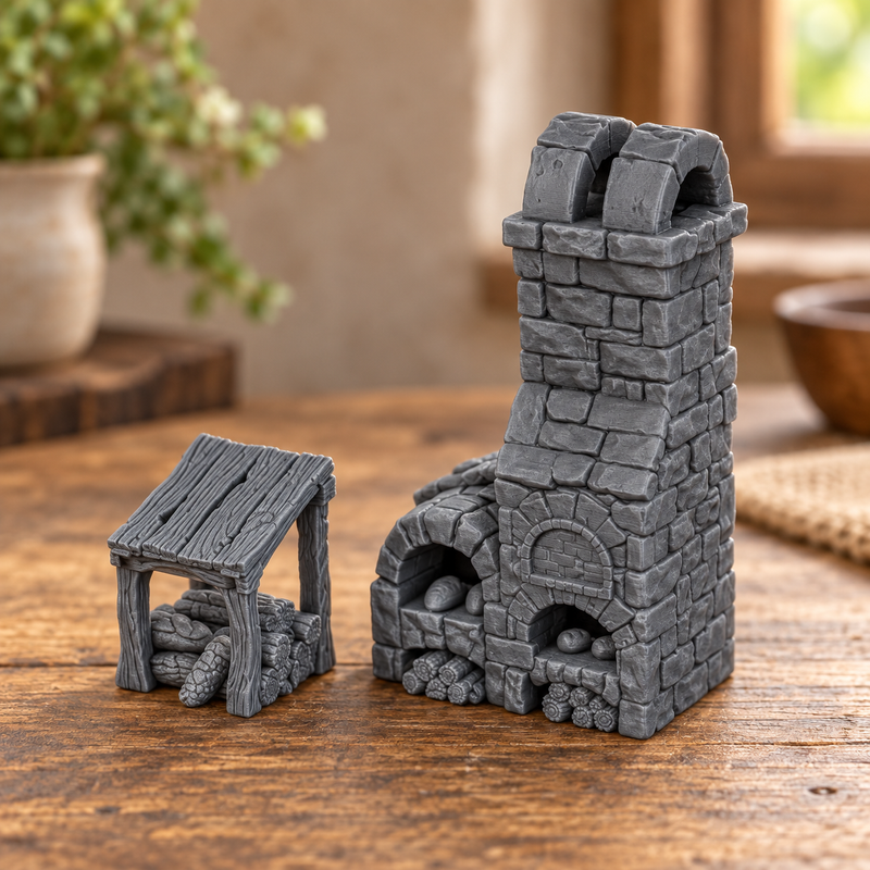 Bakery 28mm DND Terrain | Tabletop Wargaming Scenery for Warhammer, Frostgrave & RPG | Unpainted 3D Printed