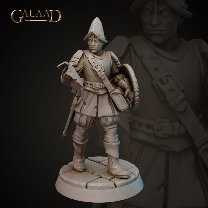 Conquistador C | Conquistadors | Fantasy Miniature | Galaad Miniatures