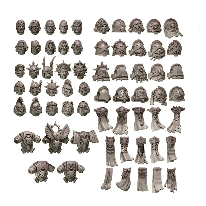 Crimson Lords Core Upgrade Pack | Conversion Bits For 28mm 32mm Sci-fi Space Knights