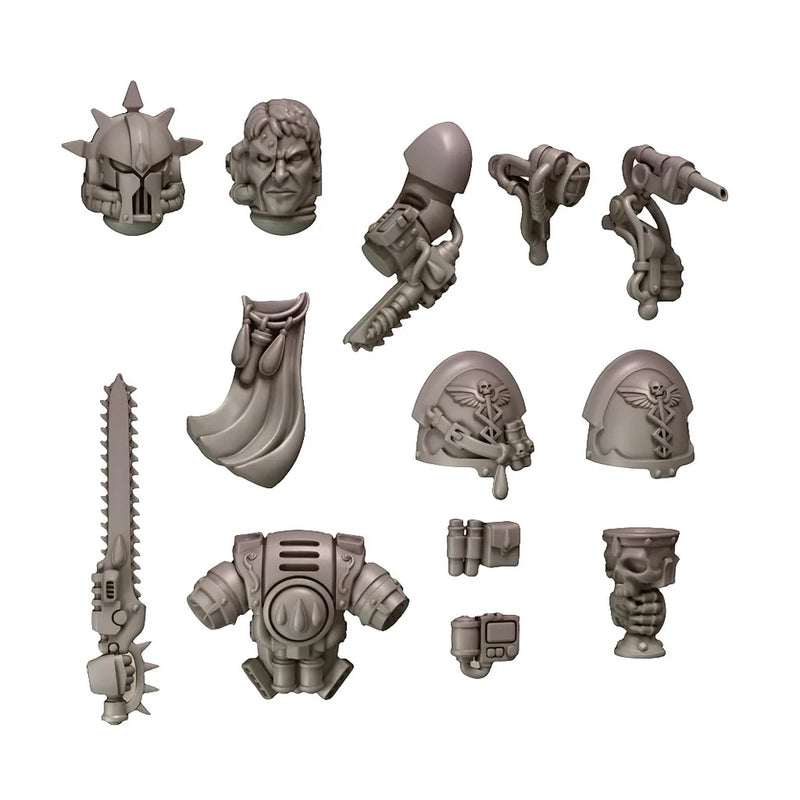 Crimson Lords Medic Upgrade Pack | Conversion Bits For 28mm 32mm Sci-fi Space Knights