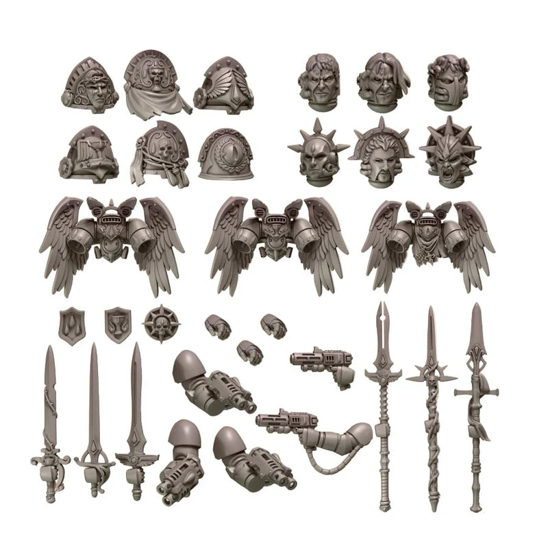 Crimson Lords Sacred Upgrade Pack | Conversion Bits For 28mm 32mm Sci-fi Space Knights