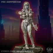 Luci | Cyber Edge Mercenaries Miniatures | Sci-Fi Pin-Up | Gaz Minis TabletopXtra