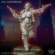 Dorlio | Cyber Edge Mercenaries Miniatures | Sci-Fi Pin-Up | Gaz Minis TabletopXtra