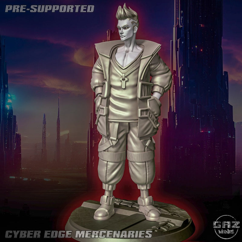 Dave | Cyber Edge Mercenaries Miniatures | Sci-Fi Pin-Up | Gaz Minis TabletopXtra