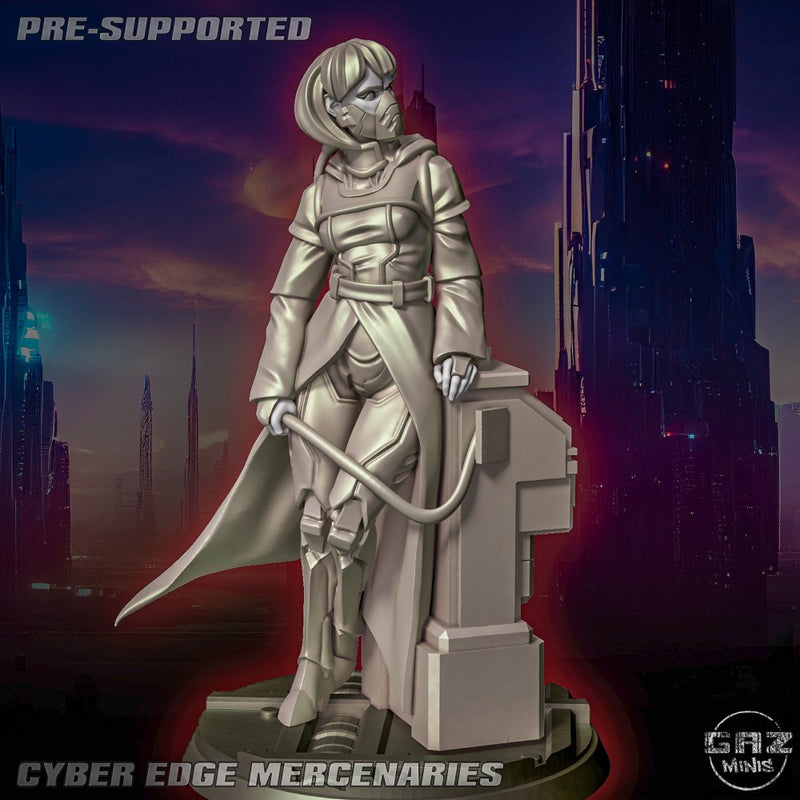 Kivi | Cyber Edge Mercenaries Miniatures | Sci-Fi Pin-Up | Gaz Minis TabletopXtra