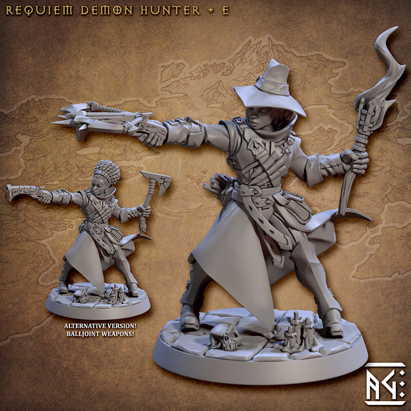 Demon Hunters Miniatures | Requiem Demon Hunters | Fantasy D&D Miniature | Artisan Guild
