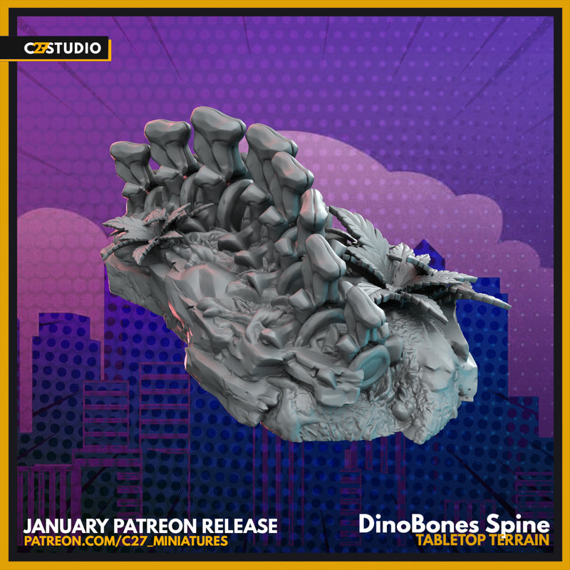 Dino Bones Spine | Terrain | C27 Studio