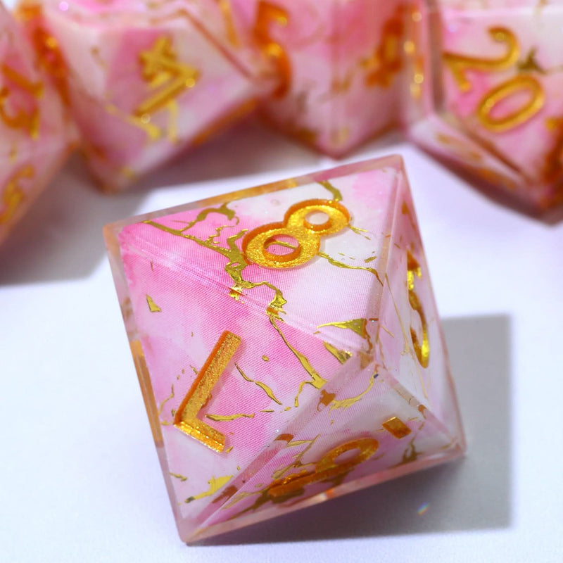 Seraphic Bloom | Art Core Dice | 7 Piece Set