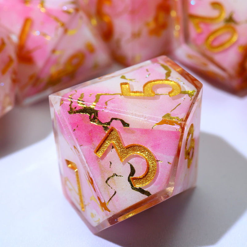 Seraphic Bloom | Art Core Dice | 7 Piece Set