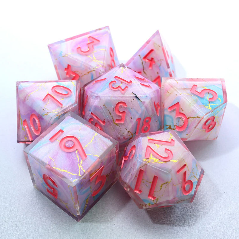 Lunaris Drift | Art Core Dice | 7 Piece Set