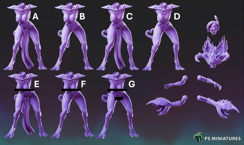 Demons of Excess Miniatures | Fantasy Miniature | PS Miniatures