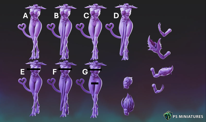 Demons of Excess Miniatures | Fantasy Miniature | PS Miniatures