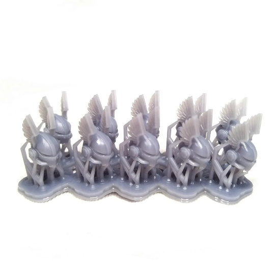 10x Space Warrior Helmets | Winged Angel | Sci-Fi Grimdark Custom Bitz Wargaming Miniatures 28mm 32mm