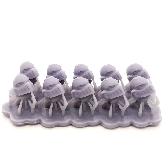 10x Space Warrior Helmets | Studded Warden | Sci-Fi Grimdark Custom Bitz Wargaming Miniatures 28mm 32mm