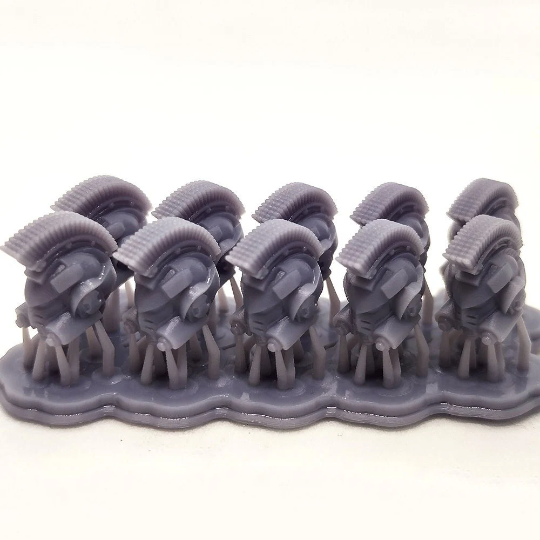 10x Space Warrior Helmets | Gravity Plume | Sci-Fi Grimdark Custom Bitz Wargaming Miniatures 28mm 32mm