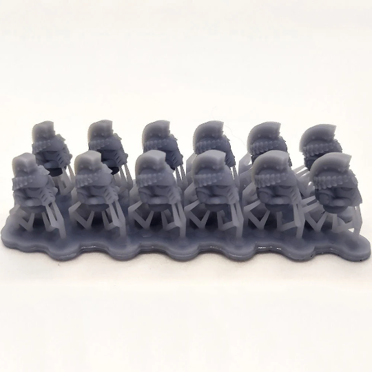 12x Space Warrior Helmets | Veteran Plume | Sci-Fi Grimdark Custom Bitz Wargaming Miniatures 28mm 32mm