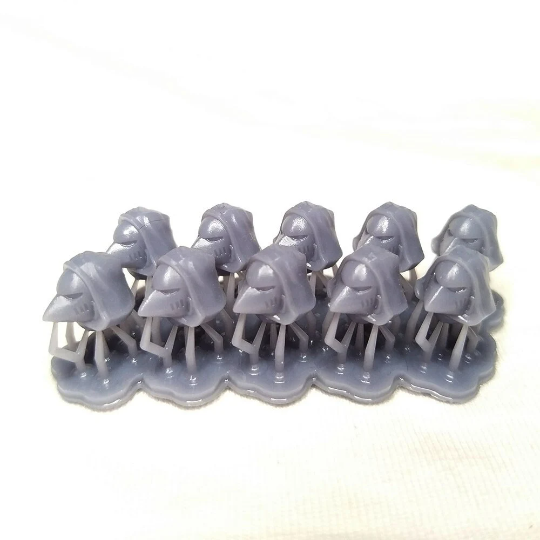 10x Space Warrior Helmets | Hooded Beaky | Sci-Fi Grimdark Custom Bitz Wargaming Miniatures 28mm 32mm