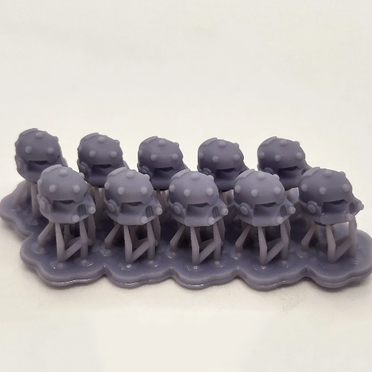 10x Space Warrior Helmets | MK V | Sci-Fi Grimdark Custom Bitz Wargaming Miniatures 28mm 32mm