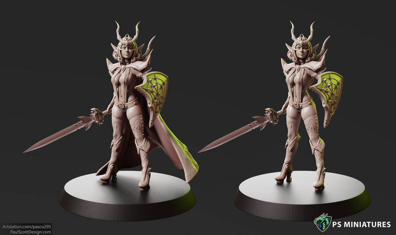 Drow Sorceress Miniatures | Drow | PS Miniatures