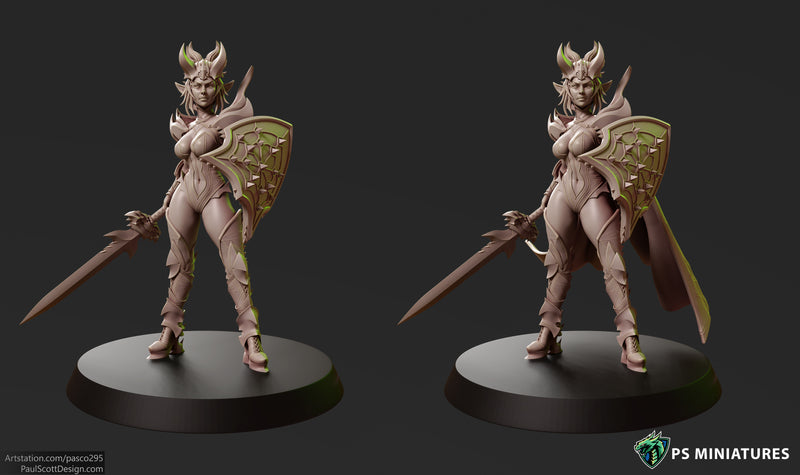 Drow Sorceress Elite Miniatures | Fantasy Miniature | PS Miniatures