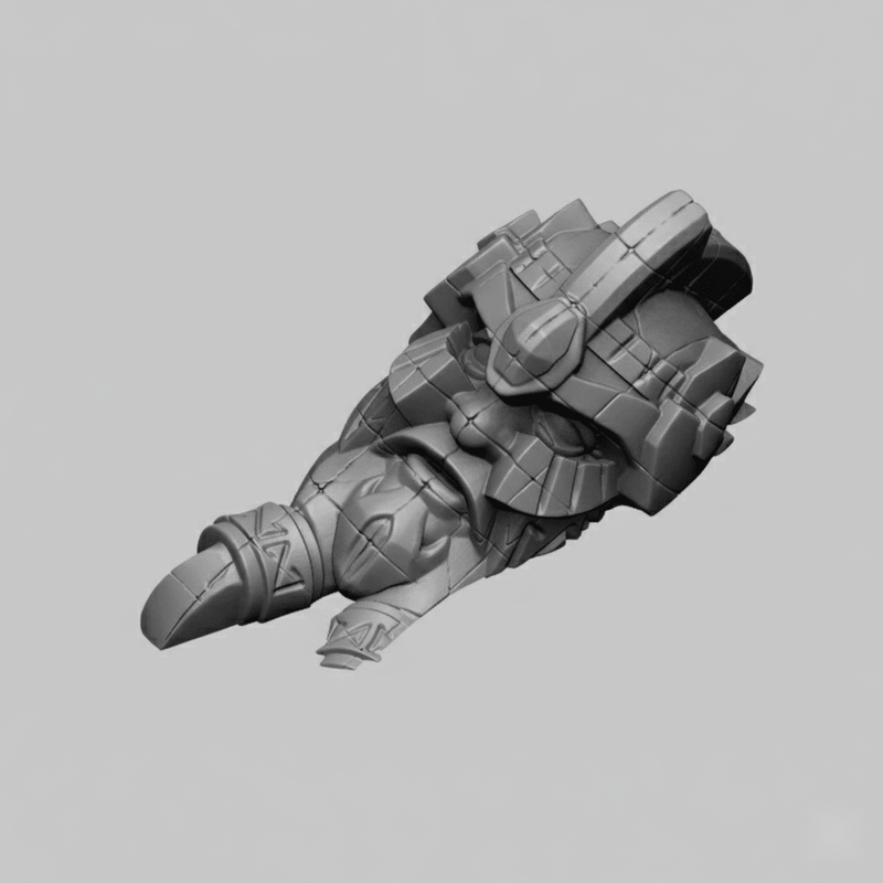 Dwarven Statue Head 28mm DND Scatter Terrain | Tabletop Wargaming Scenery for Warhammer & RPG | 3D Printed