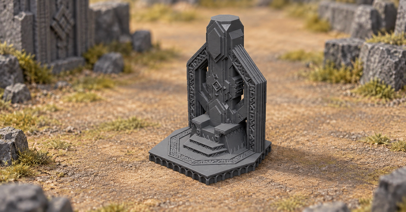 Dwarven Throne 28mm DND Scatter Terrain Set B | Tabletop Wargaming Scenery for Warhammer & RPG | 3D Printed