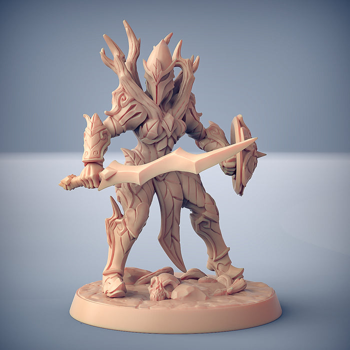 Elven Knight E (Helmet) | Sylvan Knights | Fantasy D&D Miniature | Artisan Guild