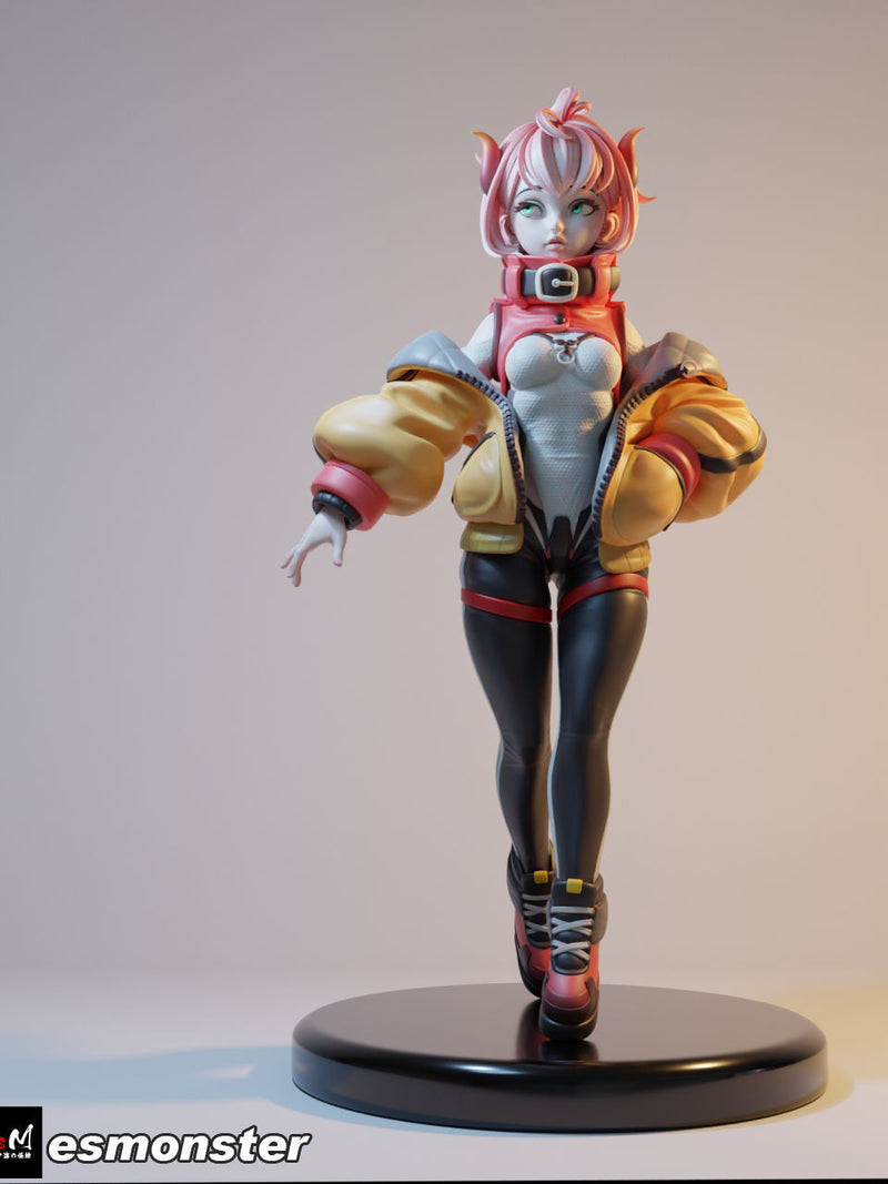 Bull Devil (Jacket) | Pin-Up Statue Fan Art Miniature Unpainted | E.S Monster
