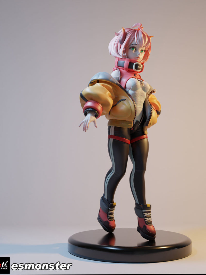 Bull Devil (Jacket) | Pin-Up Statue Fan Art Miniature Unpainted | E.S Monster