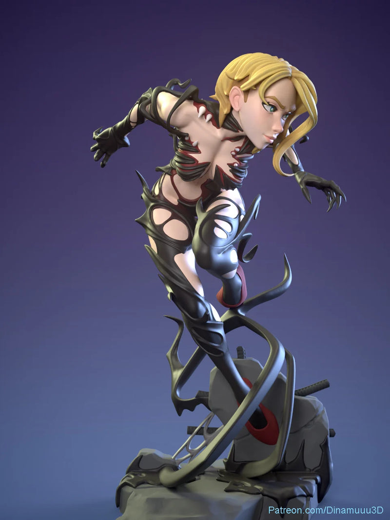 Gwen | Pin-Up Statue Fan Art Miniature Unpainted | Dinamuu3D | Pin-Up Statue Fan Art Miniature Unpainted | Dinamuu3D