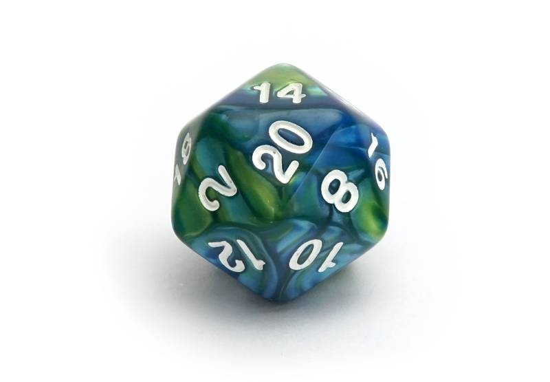 Elemental Dice | Blue & Green