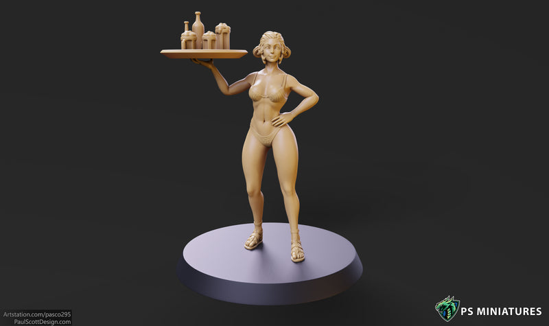 Barmaid Miniatures | Fantasy Miniature | PS Miniatures