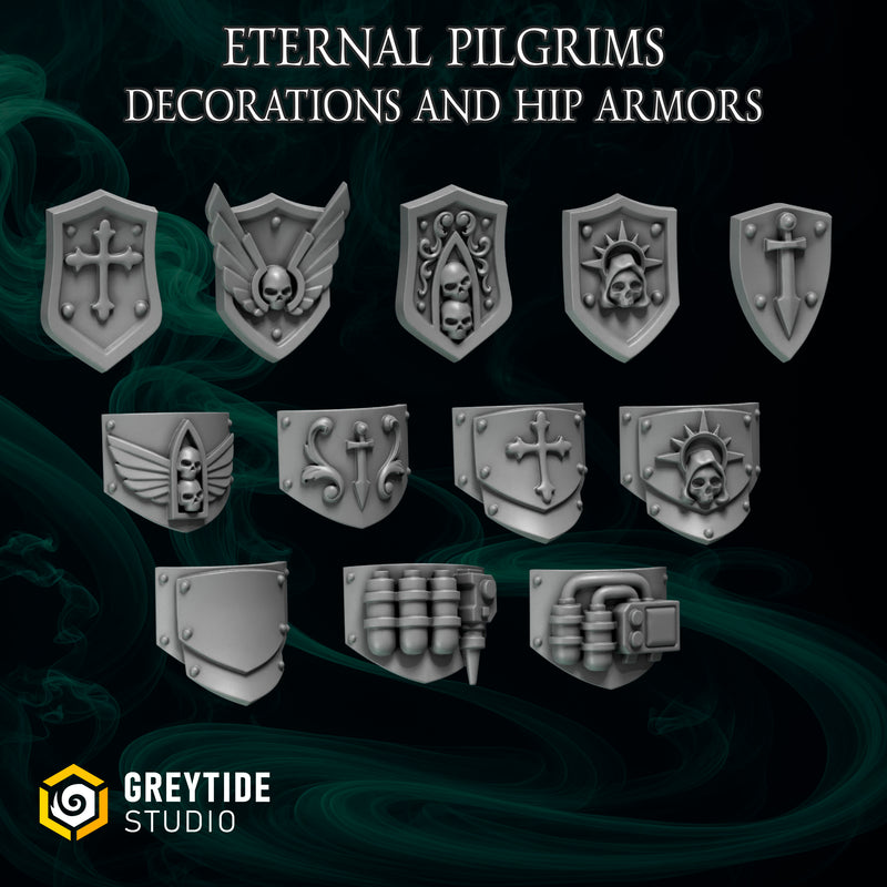 Armour Decorations | Eternal Pilgrims | Conversion Bits For 28mm 32mm Sci-fi Space Knights