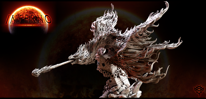 Everburn Serpent (Pose 1) | Inferno: All Shall Burn | Fantasy Miniature | Mini Monster Mayhem