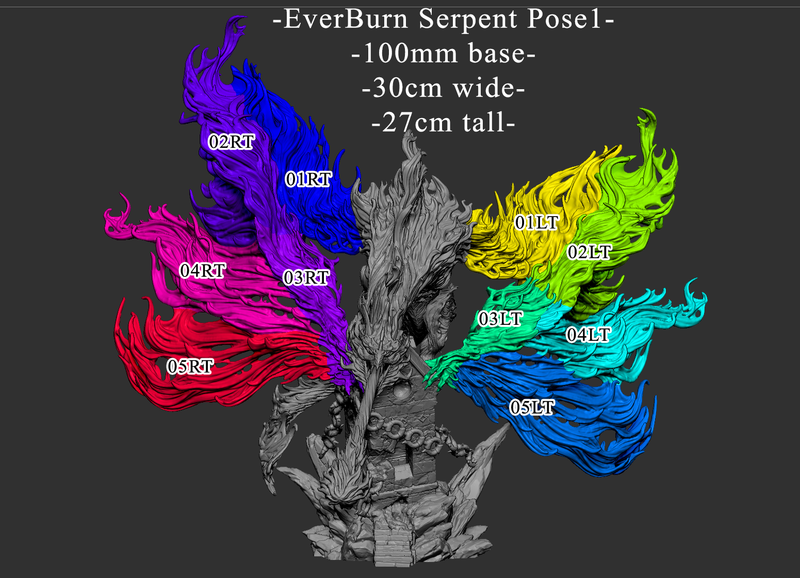 Everburn Serpent (Pose 1) | Inferno: All Shall Burn | Fantasy Miniature | Mini Monster Mayhem