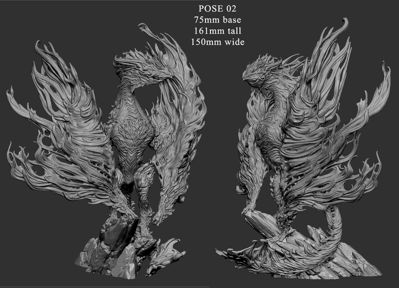 Everburn Serpent (Pose 2) | Inferno: All Shall Burn | Fantasy Miniature | Mini Monster Mayhem