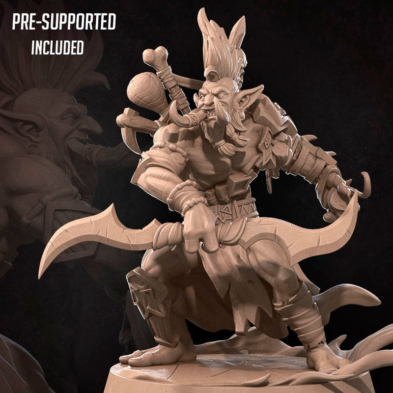 Troll Shadow Hunter | Realm of Bulletcraft Miniatures | Tabletop Fantasy Resin Miniatures | BTB TabletopXtra