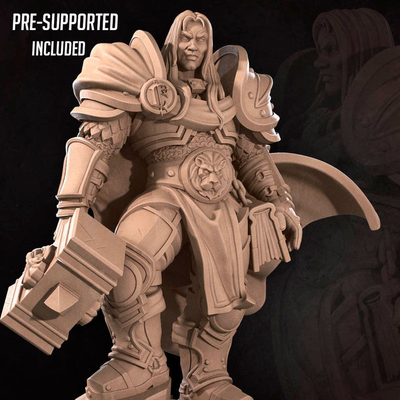 Human Prince Paladin | Realm of Bulletcraft Miniatures | Tabletop Fantasy Resin Miniatures | BTB TabletopXtra