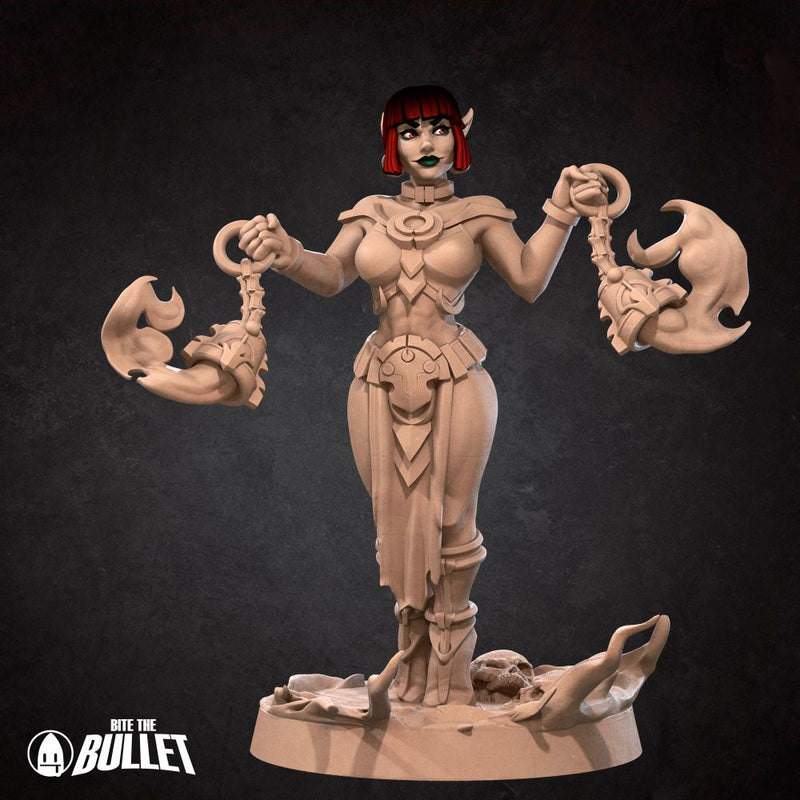 Fire Monk Fiora Pin-Up | Bullet Heroes | Tabletop Fantasy Resin Miniatures | BTB TabletopXtra (4)