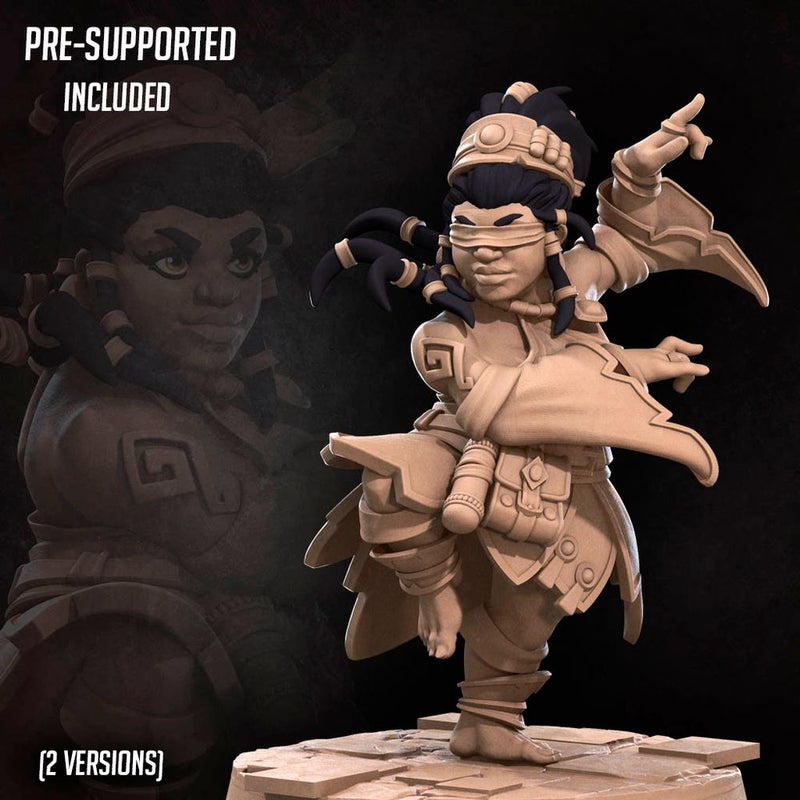 Dwarf Monk | Bullet Heroes Miniatures | Tabletop Fantasy Resin Miniatures | BTB TabletopXtra