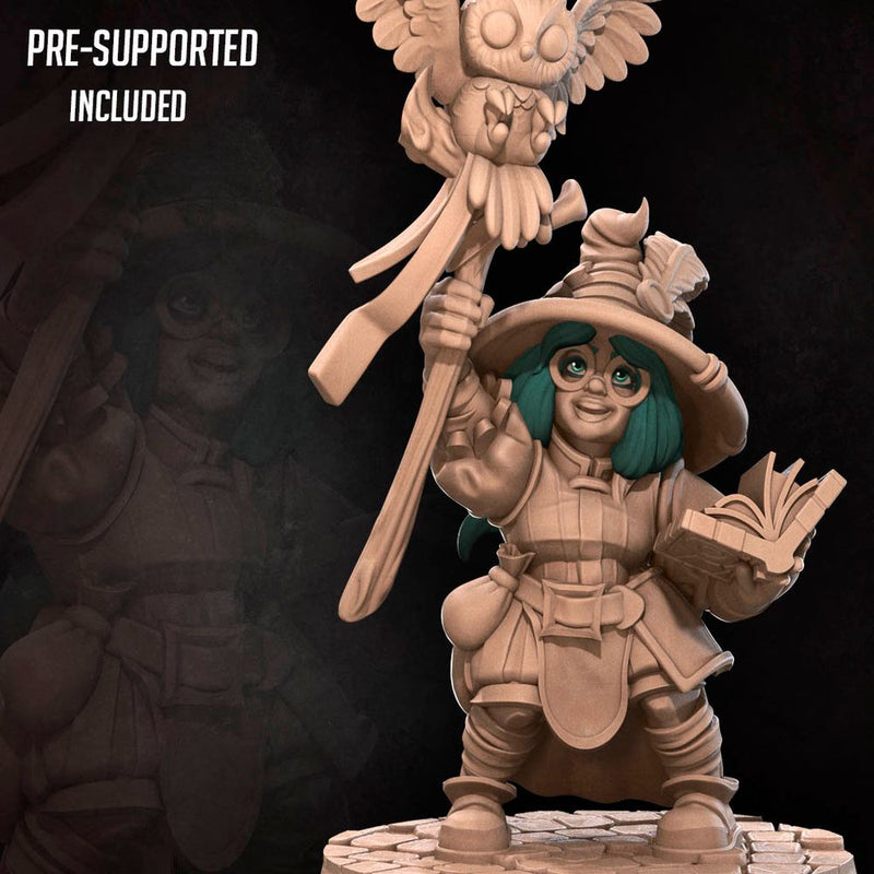 Gnome Wizard | Bullet Heroes Miniatures | Tabletop Fantasy Resin Miniatures | BTB TabletopXtra