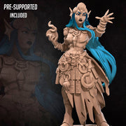 Triton Sorceress | Bullet Heroes Miniatures | Tabletop Fantasy Resin Miniatures | BTB TabletopXtra